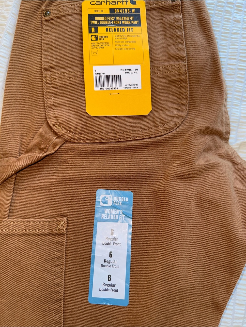 NWT Carhartt Rugged Flex Double Front Canvas Pants 6 - Picture 2 of 7